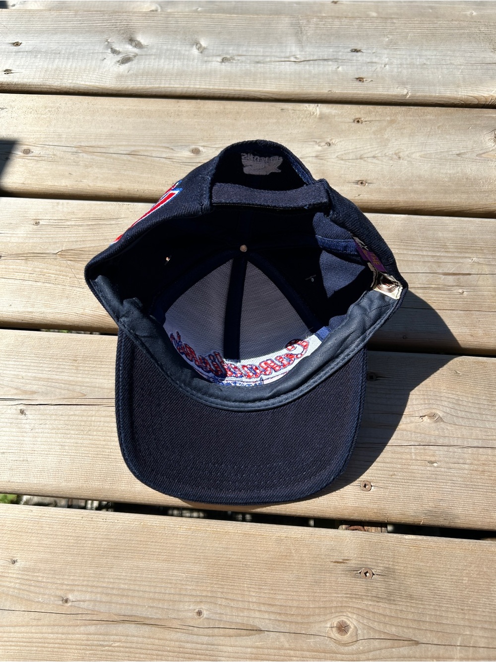 STARTER Navy NHL Montreal Canadiens Script Snapback Vintage with Red Logo NWT - Picture 6 of 6